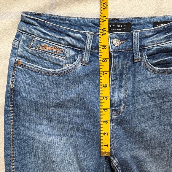 Judy Blue “Howdy” Western Boyfriend Fit Jeans Size 7/28 - Picture 14 of 16